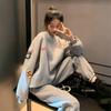 2022 Autumn/Winter Salt-Style Streetwear: Korean Loose Sweater and Casual Two-Piece Set for Female Students