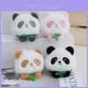 Entzückendes Cartoon Panda Plüsch Schlüsselanhänger Spielzeug Niedlicher Stofftaschenanhänger Geschenk für Paare