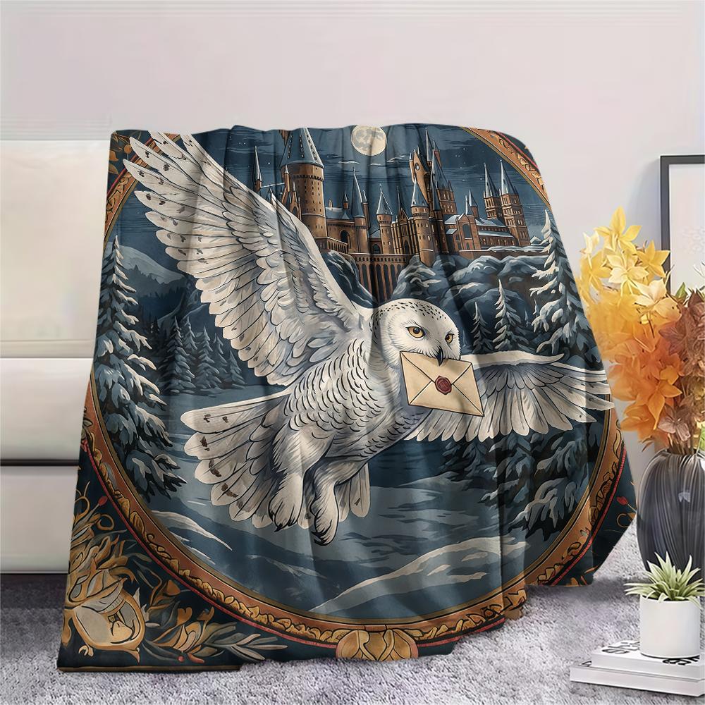 Vintage Animal Frame Print Flannel Blanket,High Quality Comfortable for All Seasons,Home Decor,Warmth and Comfort,Perfect for Christmas Gifts