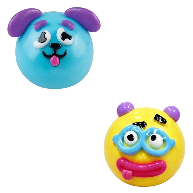 Smushers Squishy Curiosidades Divertidas Cara de Perro Intercambio Squishy Juguete Blando Moldeable Lindo Rebote Lento Juguete para Apretar, Regalo Sensorial Relajante