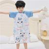 Summer Infant Short-Sleeve Cotton Pajamas - Thin Style Sleep Sack for Babies