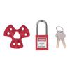 Pneumatic Lockout Quick Disconnect Gas Source Isolation Male Thread Gas Cylinder Safety Lock with