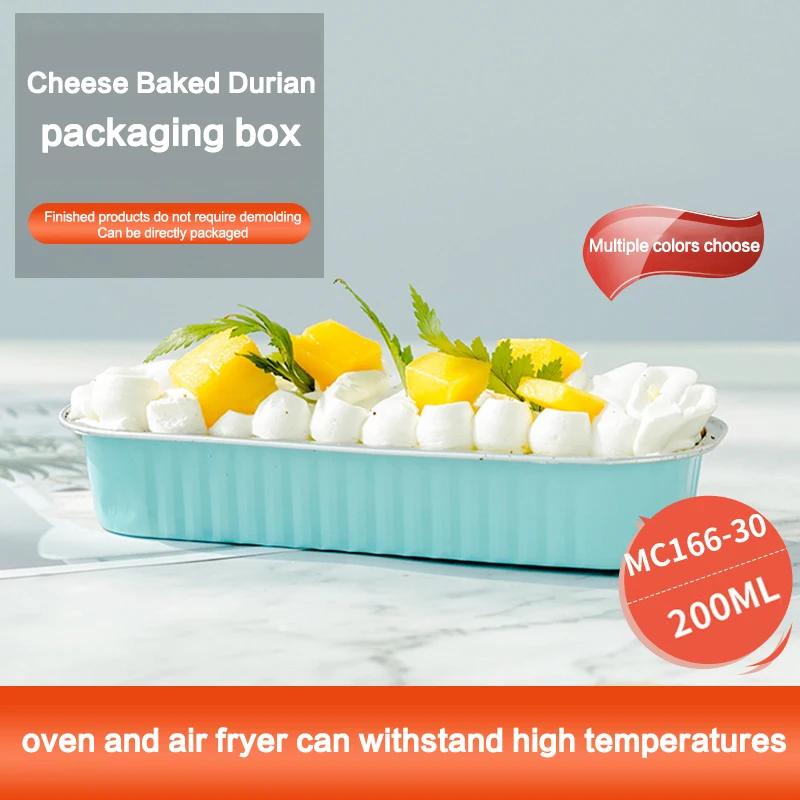 10 Stück Mini Kastenform Backformen mit Deckeln Rechteckige Aluminiumfolie Backbox Kuchenform Muffinförmchen Tassen Backblech Backgeschirr