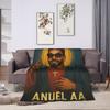Anuel AA Rhlm 2 Album  Blanket Quality Soft Warm  Throw Blanket Autumn Travel Office Home Decor Funny Bedspread