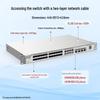 Ruijie 24-Port Fiber Gigabit Layer 3 Managed Switch