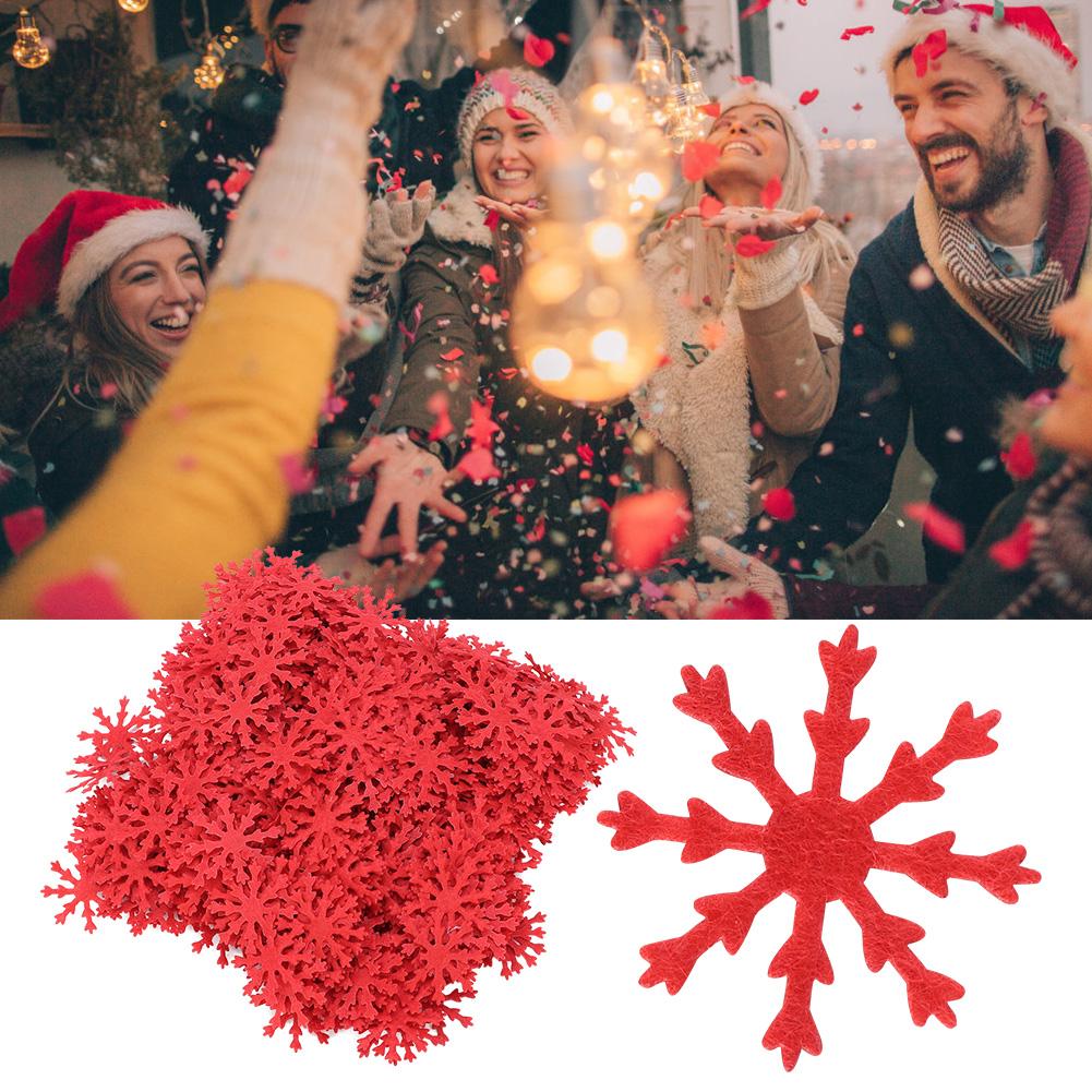 500pcsCelsiusset Christmas Snowflakes Ornament Halloween Decoration Birthday Party Table Confetti