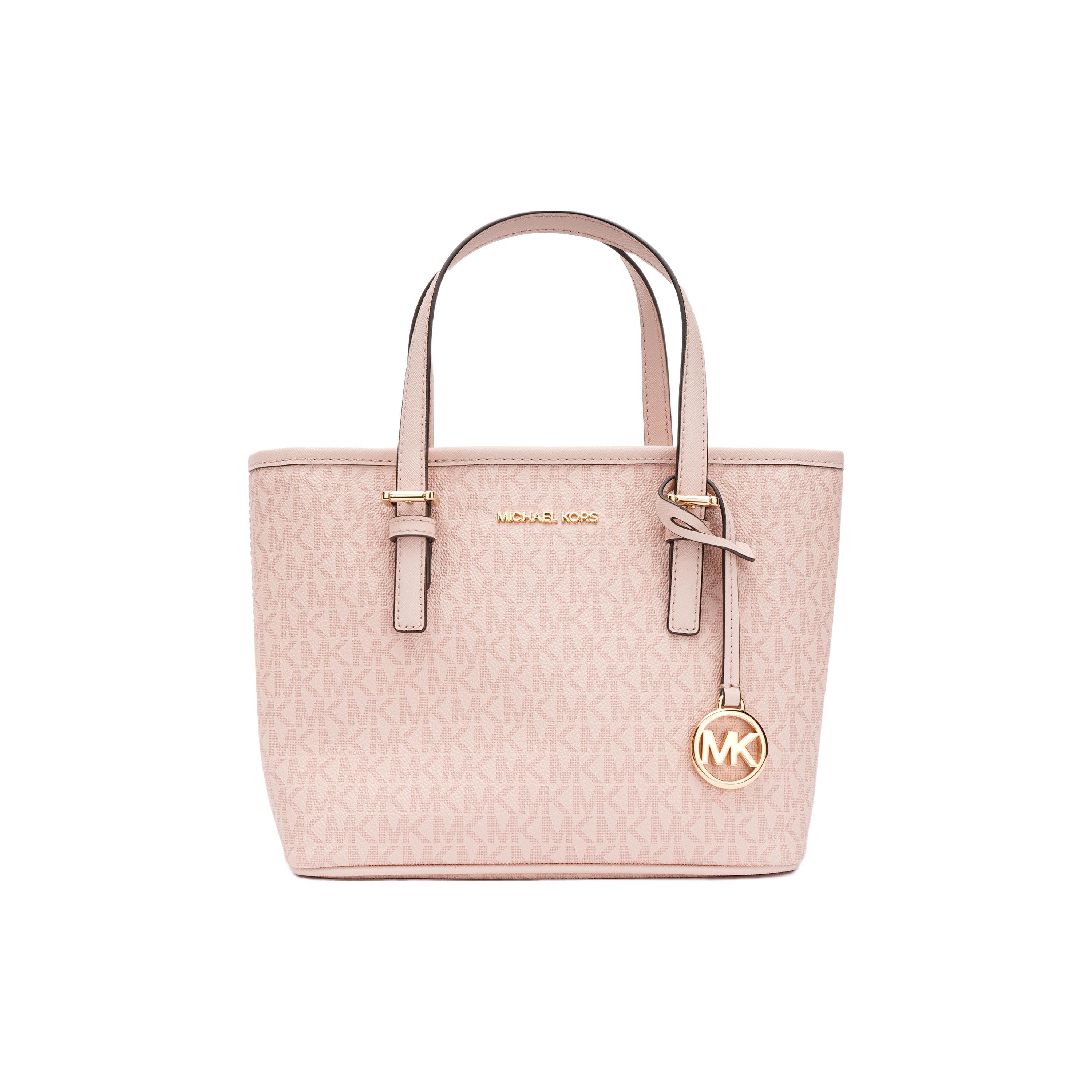 

Новая кожаная сумка-тоут MICHAEL KORS Jet Set, сумка для покупок, сумка через плечо, сумочка, мини, женская, балетно-розовая 35T9GTVT0B-857 26.9*9.9*19.1CM