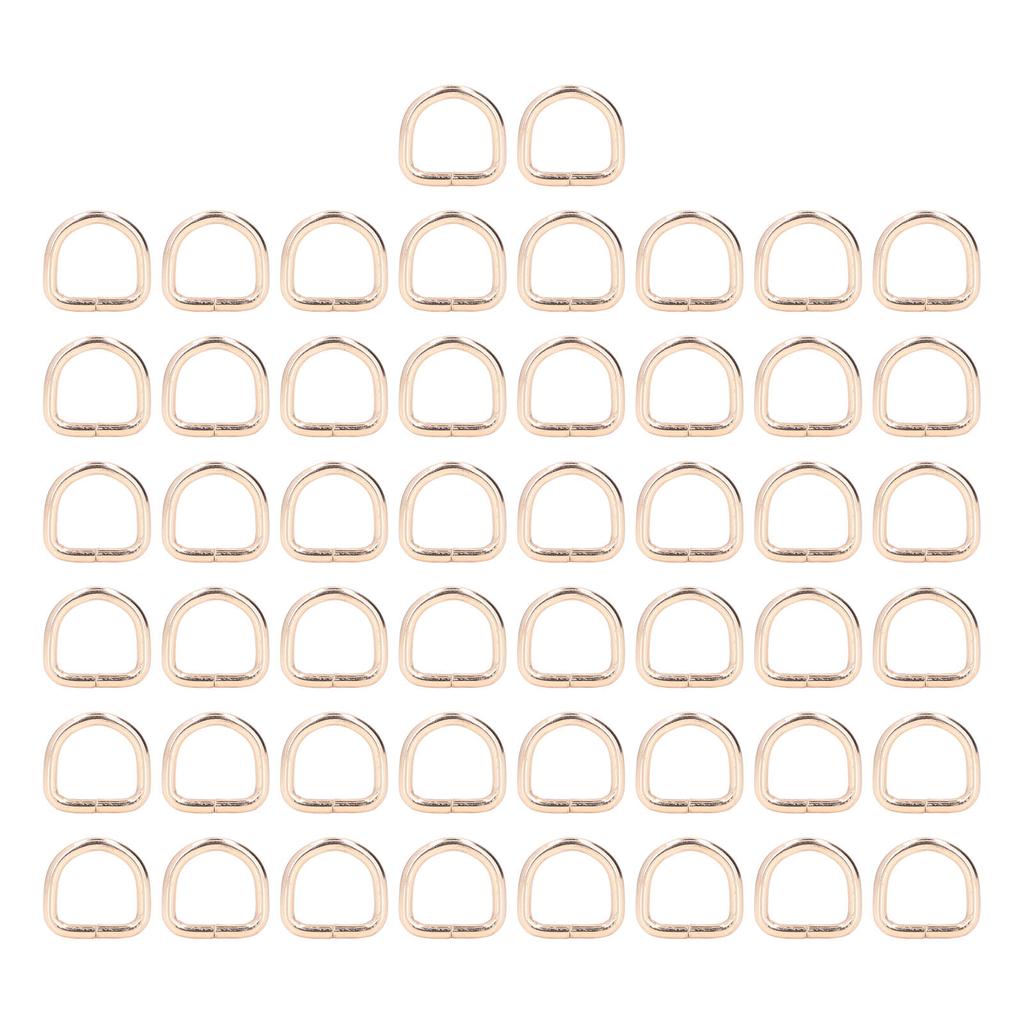 50 Stück D-Ringe Geschlossene Verbindung Stark Gute Galvanisierung Rostschutz Nähringe Schnalle für DIY