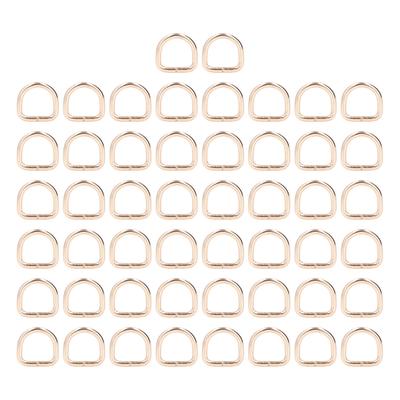 50Pcs D Rings Close Connection Strong Good Electroplating Anti Rust Sewing Rings Buckle for DIY