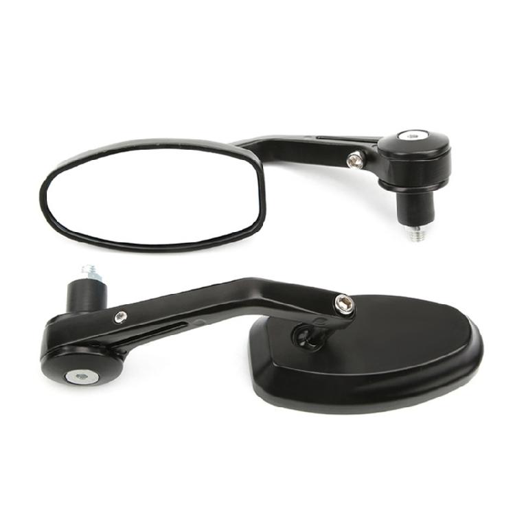 2 Peças Espelhos Retrovisores Universais 7/8" 22mm para Guidão de Motocicleta Scooters Espelho Retrovisor