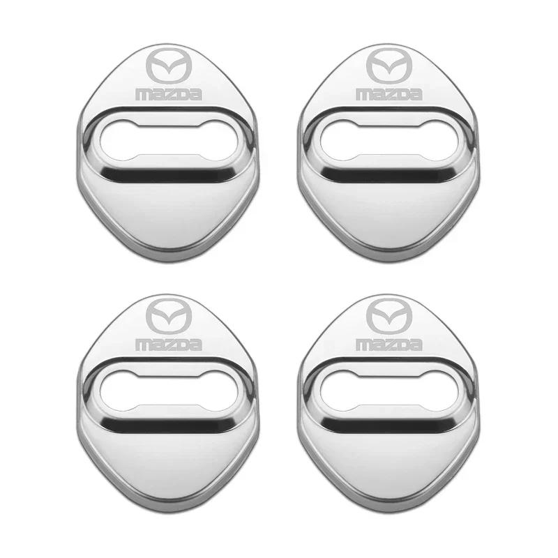 

2025 Hot Stainless Door Lock Cover for Mazda CX-4 CX-5 CX-3 Atenza Axela 3 6 Grand Tourer Protector Case Sticker Automobiles St