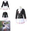 Stylish Black And White Cardcaptor Sakura Kinomoto Cosplay Costume For Anime Enthusiasts