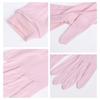 100% Silk Gloves, Sleep Gloves, UV Protection, Smooth and Moisturizing, One Size Fits All, 5 Colors, bsy20057 Beige, yn