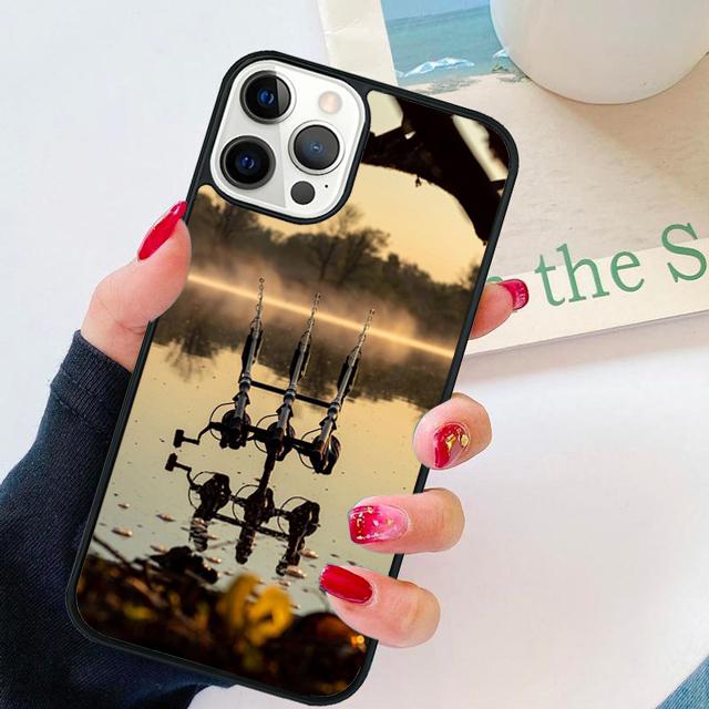 

Carp Fish Fishing rod coque Phone Case for iPhone 17 Air 16 15 14 12 13 PLUS 11 PRO MAX coque Cover Fundas iPhone 11pro max