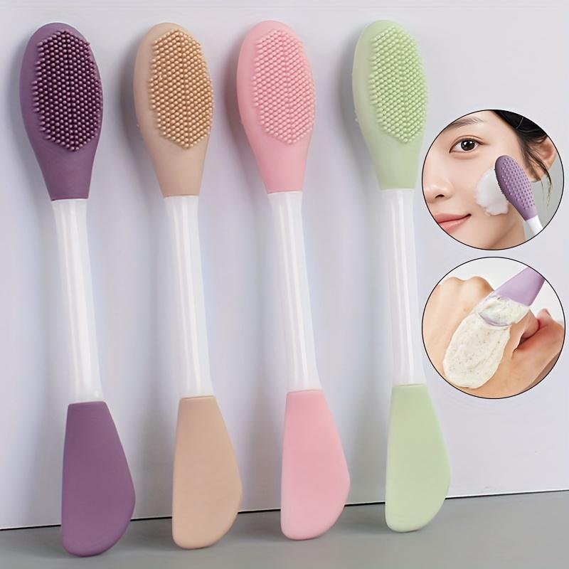 1 pack of double-ended mask brush set for mixing and applying mud masks, suitable for facial cleansing