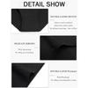 Women Soft Cotton Underwear Comfortable No Muffin Top Briefs Female High Rise Belly Control Panties Sets Black Plus Size