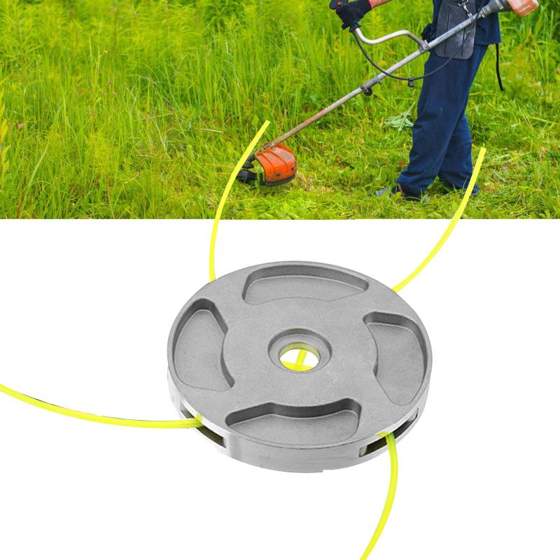 1Pcs Aluminum Grass Trimmer Head Replacement Parts With 4 Lines Brush Cutting Head Mower Accessories For Lawn