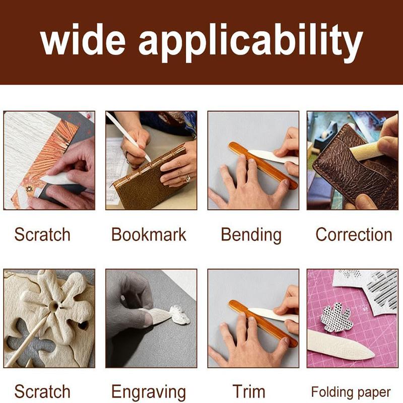Ensemble de plioirs en papier 2/3 pièces Pliures Os Courbes et Droites Outil de Pliage de Papier pour Dossier Outil de Pliage de Papier DIY Outil de Reliure Fait Main Maroquinerie