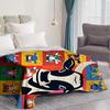 colorful patterns of cows Flannel printed blanket suitable for all seasons suitable for living room office sofa and travel