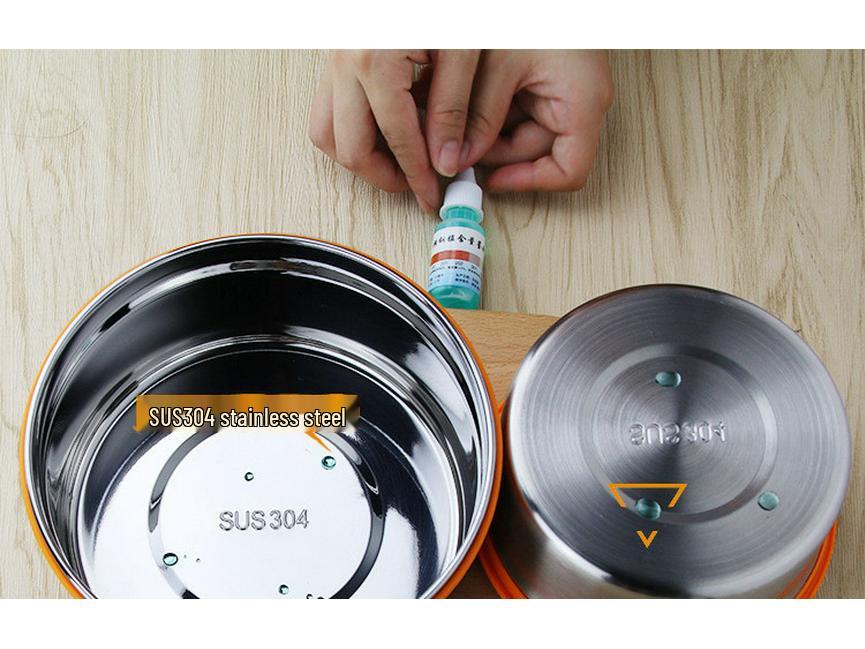 304 Stainless Steel Sealed Lunch Box & Fresh-Keeping Jar for Food Storage and Instant Noodles