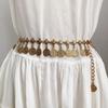 Gold/Silver Metal Belly Chain Shaking Coins Waist Belt Luxury Body Chain  for Women