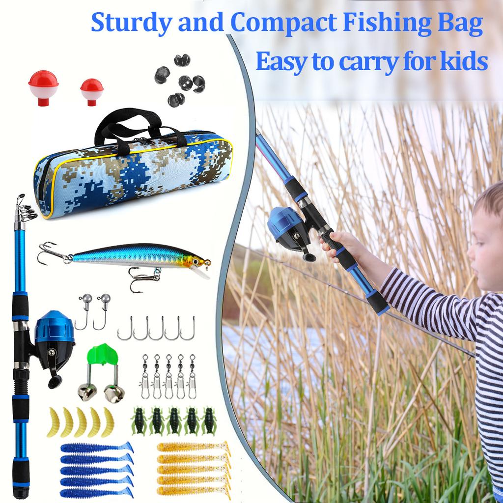 1.8-Meter Telescopic Fishing Rod for Beginners Slow Action Outdoor Equipment for Teenagers Gear for Carp Bass Target Species