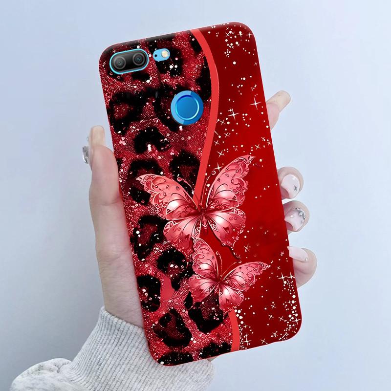 For Honor 9 Lite LLD-L21 LLD-L31 Phone Case Flower Girl Design Soft Silicone TPU Back Housing for Honor 9 STF-L09 STF-AL10 Cover