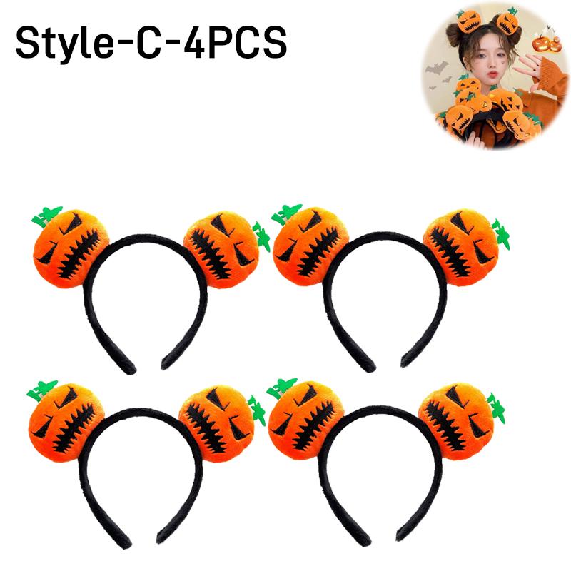 16PCS Halloween Spooky Pumpkin Hair Bands Quirky Cute Wash Face Headband Women 2025 Halloween Party Hairpin Decoration Headpiece