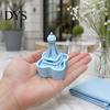Anxiety Relief Gadgets Iron Tower Shape Clicker, Stress Desktop Ornament, 3D Macaron Colored Ornaments Printed Portable Fidget Toy, for Office