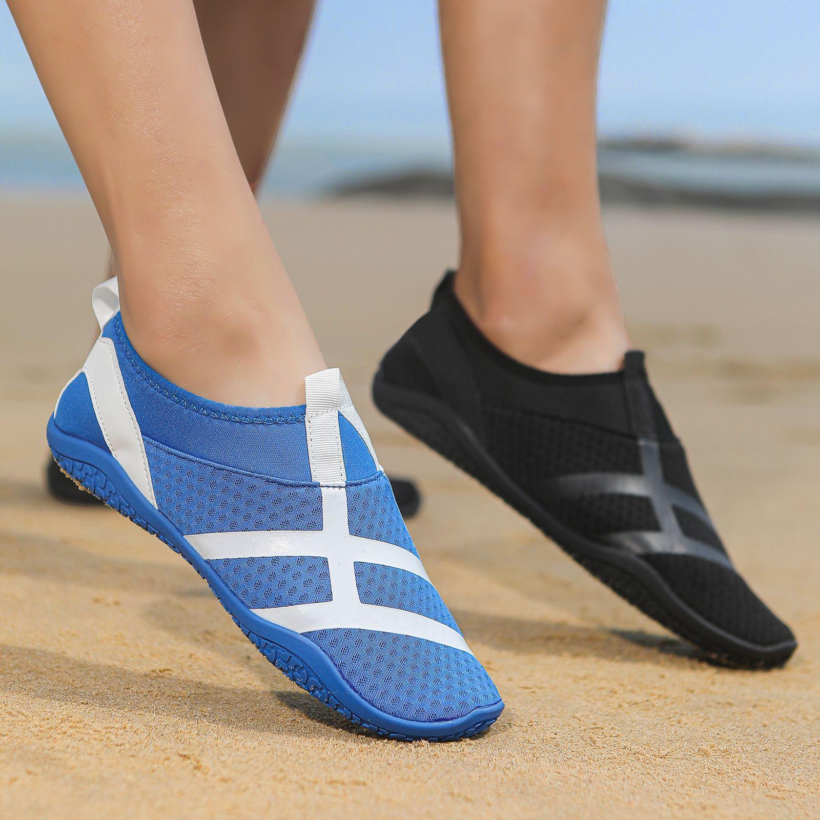 

Creek shoes amphibious beach wading shoes men and women running soft-soled indoor fitness shoes training yoga shoes 35 бежевий