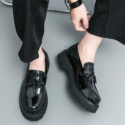 Herrenschuhe mit dicker Sohle, vielseitig kombinierbare Herren-Freizeitschuhe, Luxusmarke, Herren-Slipper, handgefertigt, zum Hineinschlüpfen, Herrenschuh