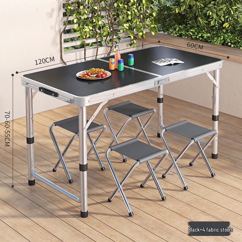 ZISIZ Portable Aluminum Folding Table