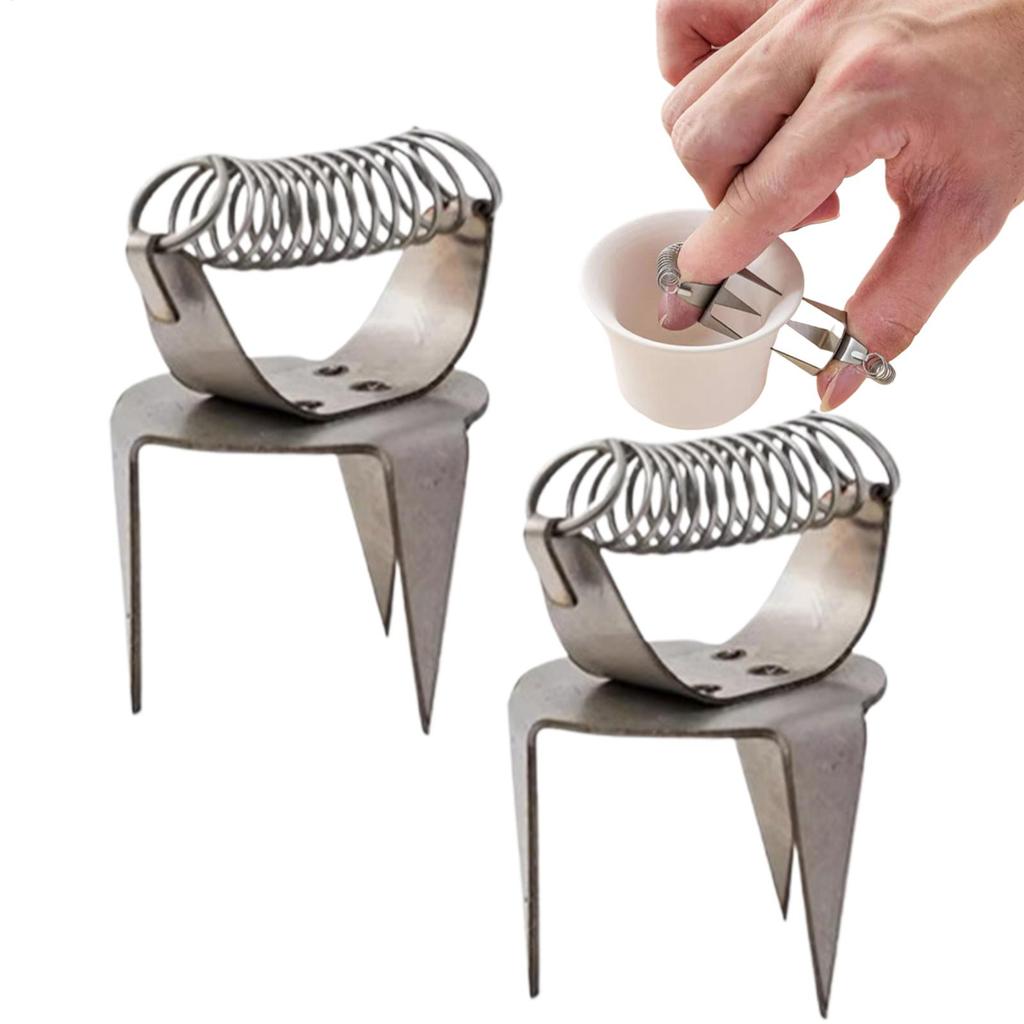 Fingerspitzen-Tauchglasur-Klammern Ton-Skulptur-Tauchzange Keramik-Glasurwerkzeug für Keramik, Keramik, Polymer-Ton