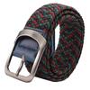 WHITE FANG Braided Elastic Belt, Colorful, Cool, Casual, One Size Fits All, Men's BT276 (MIX Green)