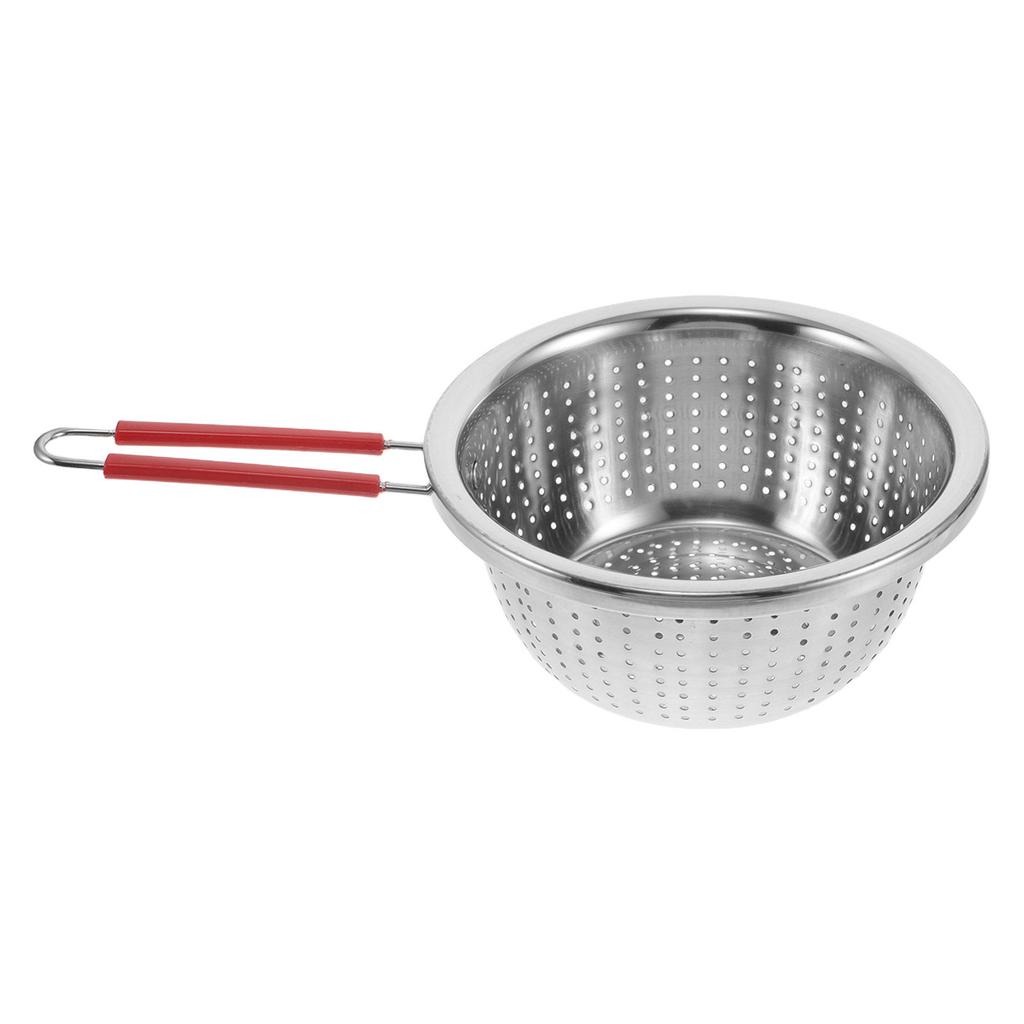 Stainless Steel Mesh Strainer Basket Kitchen Drainer Basket with Handle for Washing and Rinsing Vegetables, Fruits, Pasta 7.87in