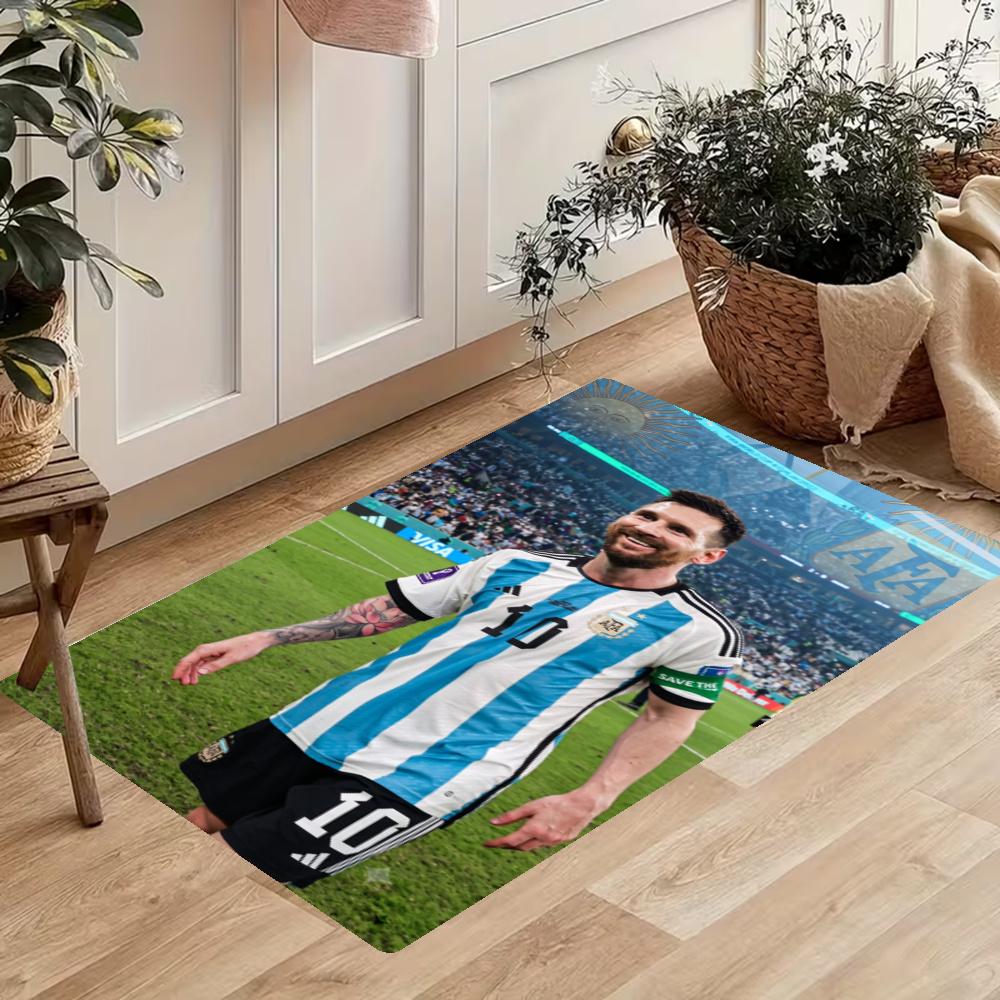 Messi Kitchen Mats Durable Bathroom Pads Comfortable Rugs Carpets For Kitchen Home Office Sink Laundry Room Bathroom Decor