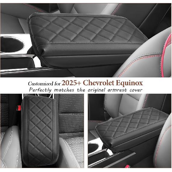 SKTU 2025 2026 Chevy Equinox Accessories Center Console Cover For 2025 2026 Chevrolet Equinox (LT/ACTIV/RS) Armrest Cover 2025 2026 Equinox Armrest