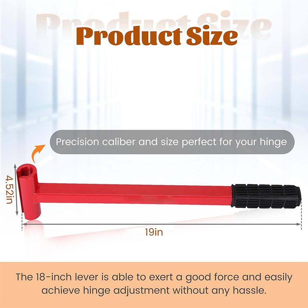 Hinge Adjustment Tool Heavy Duty Steel Hinge Bender Wrench with AntiSlip Grip for .180 Gauge