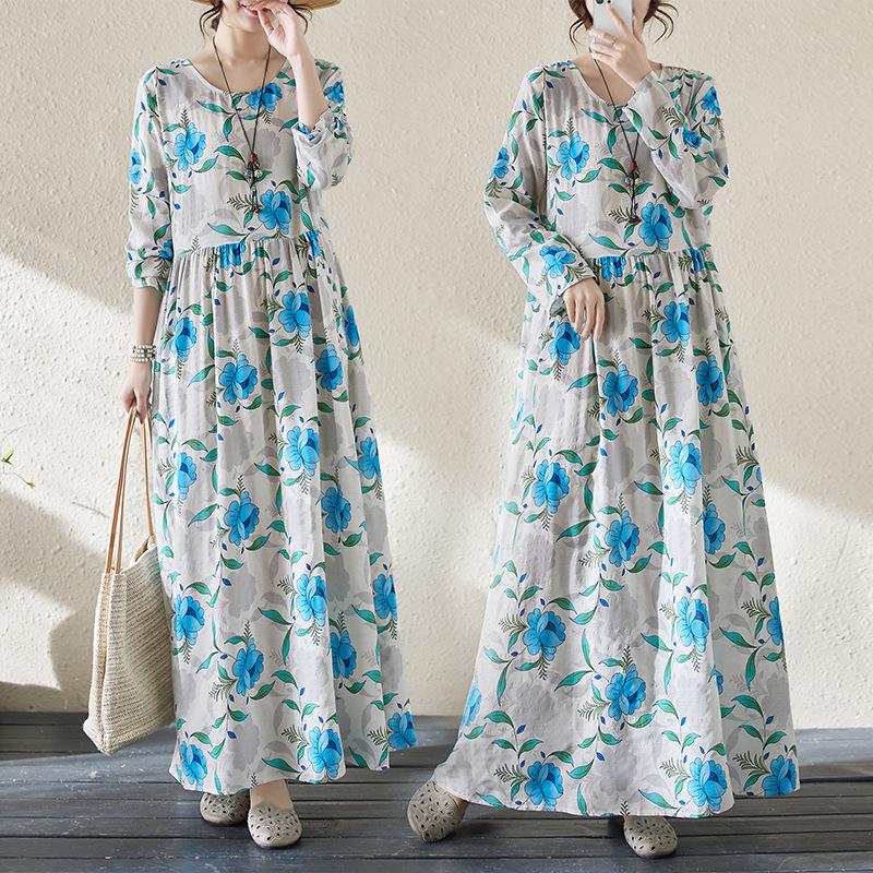 Ленивый ветер плиссированное тонкое модное платье с высокой талией литературный сладкий — фото 5