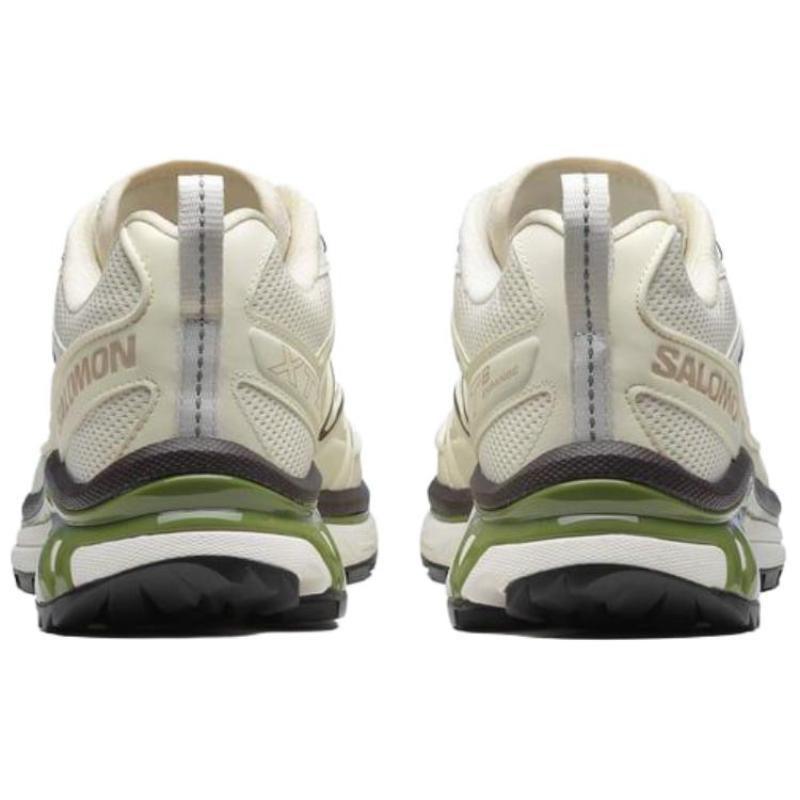 SALOMON XT 6 Cushioning, Wear Resistant Low top Long Distance Running Shoes Unisex Beige Green Sneakers 478085
