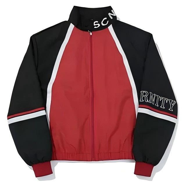 Racing jacket embroidered cycling motorcycle jacket windproof waterproof trench coat S красный