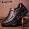 Nouvelles Chaussures Faits Main en Cuir Véritable 48 Hommes Mocassins Cuir Souple Hommes Semelle Épaisse Chaussure Décontractée Chaussures Homme Noir Marron à Enfiler