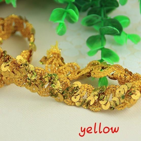 

Отделка ремесла ткань костюм блестки ткань DIY тесьма шитье декор металлизированная лента край пайетка ручная работа