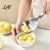 Garlic Ginger Grinder Spoon 5-in-1 Stainless Steel Grater Spoon Multi-Function Kitchen Tool with Egg Separator Easy Clean Kitchenware Strainer