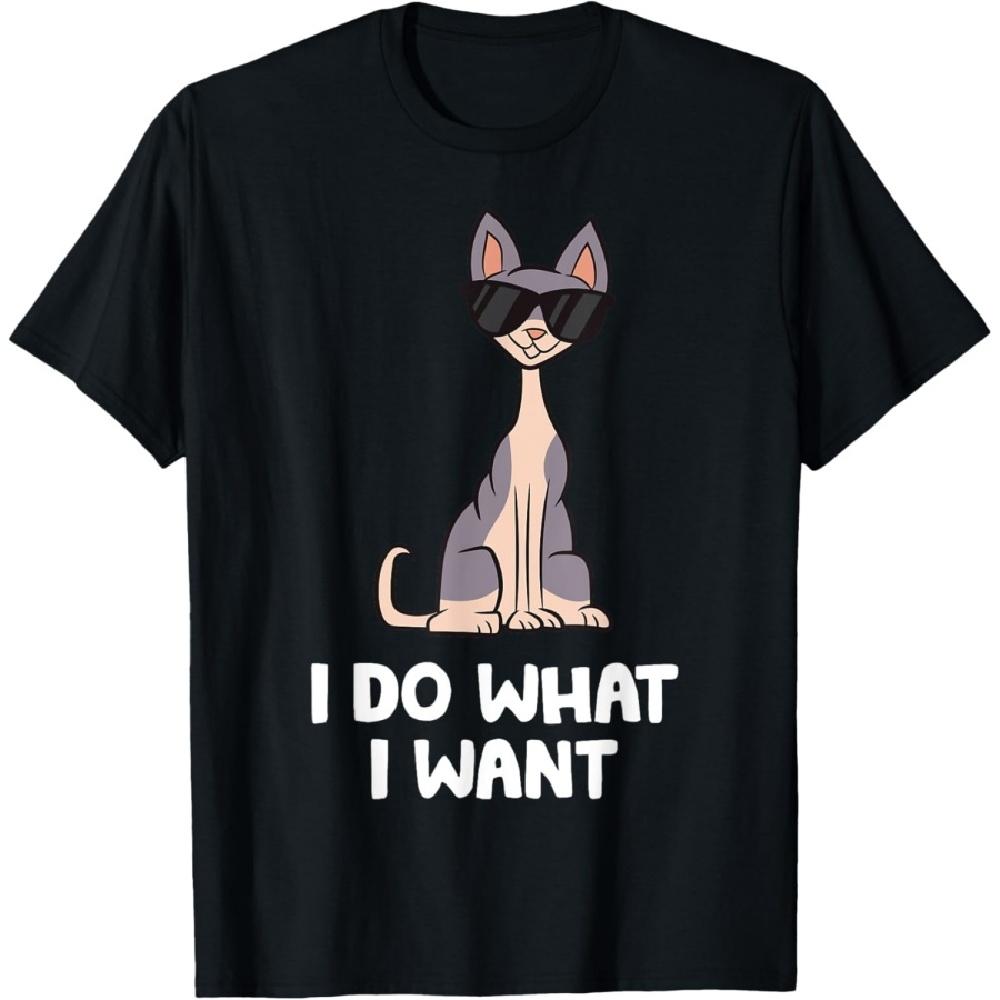 

Hairless Sphynx Cat - I Do What I Want T-Shirt XXXXXL чорний