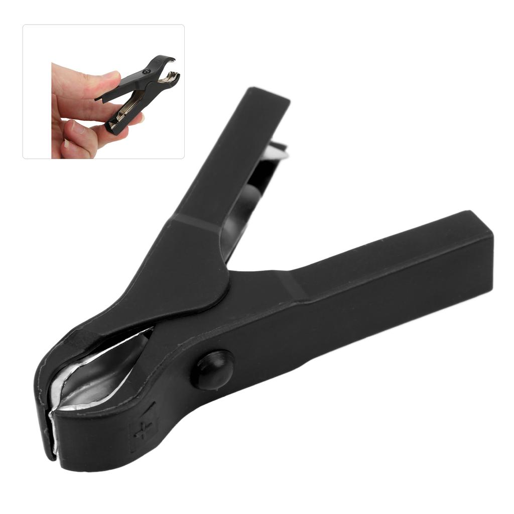 10pcs Electric Clip Stainless Steel Spring Design Strong Clamping Steel ABS Material Safe Charging Clamp for Wires 30A