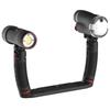 SEALIFE Sea Dragon Duo 3000F Light Flash Set Double Grip Double Tray Set 3000 Lumen LED Light Universal Flash Auto Dimming Video Light 60m Waterproof