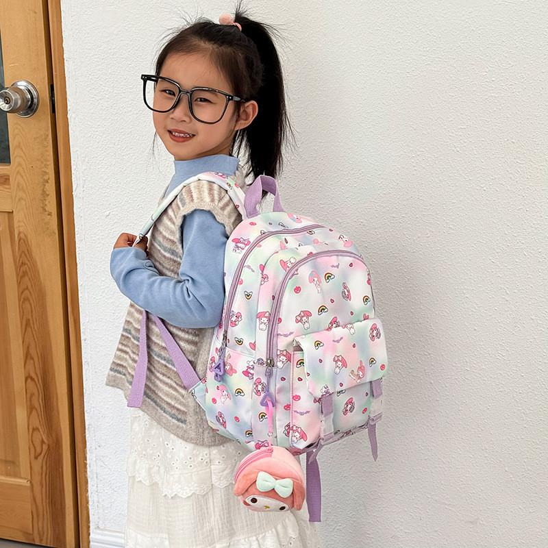 My Melody Cartoon Kids Backpack With Breathable Canvas For Kindergarten Daily Use