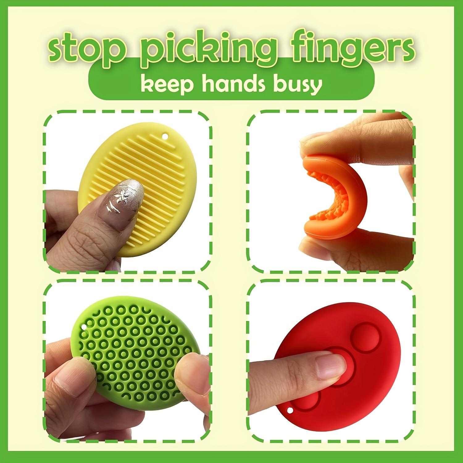 

1PC Textured Soft Stress Relief Stone, Sensory Fidget Toy for Autistic Kids, Anxiety Calming Student Prize Decompression Toy светло-серый