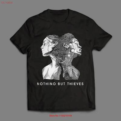 Nothing But Thieves Broken Machine Moral Panic Maglietta in Cotone Pesante Lavaggio Vintage Alla Moda Unisex Streetwear Moda Elastica